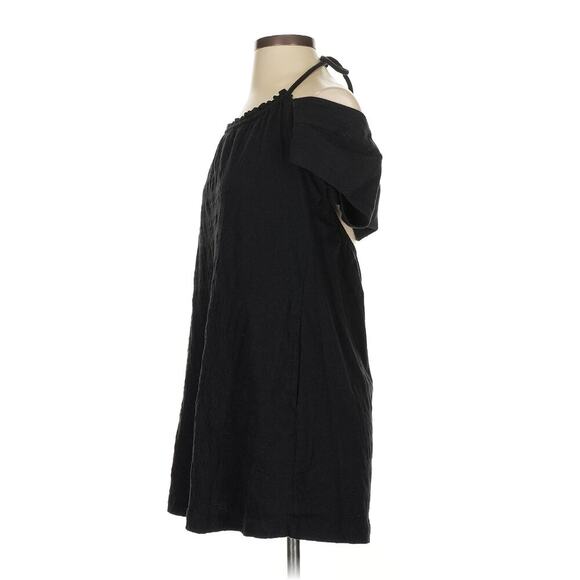 Free People FP BEACH Vivi‎ Open Back Stretch Cotton Mini Dress Small, BLACK - Picture 5 of 7